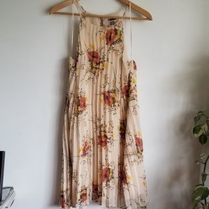 Spring pleated floral dress LG